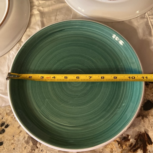 RARE VTG Caleca solid Hand Painted dinner Plates Made In Italy Set Of 4 - Picture 9 of 9